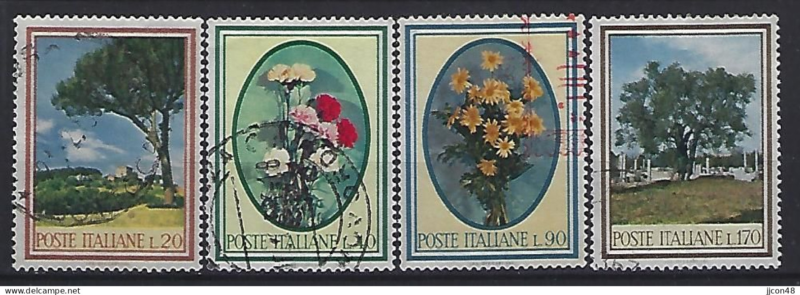 Italy 1966  Flora  (o) Mi.1206-1209 - 1961-70: Oblitérés