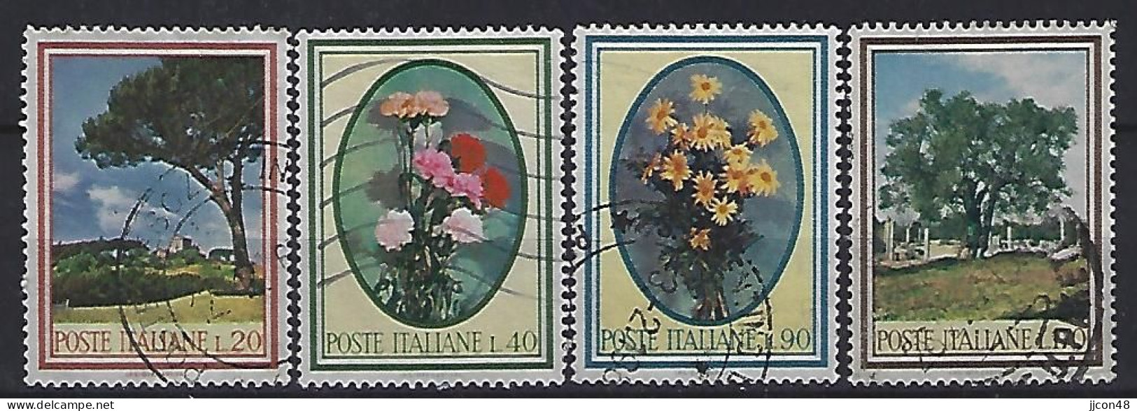 Italy 1966  Flora  (o) Mi.1206-1209 - 1961-70: Afgestempeld