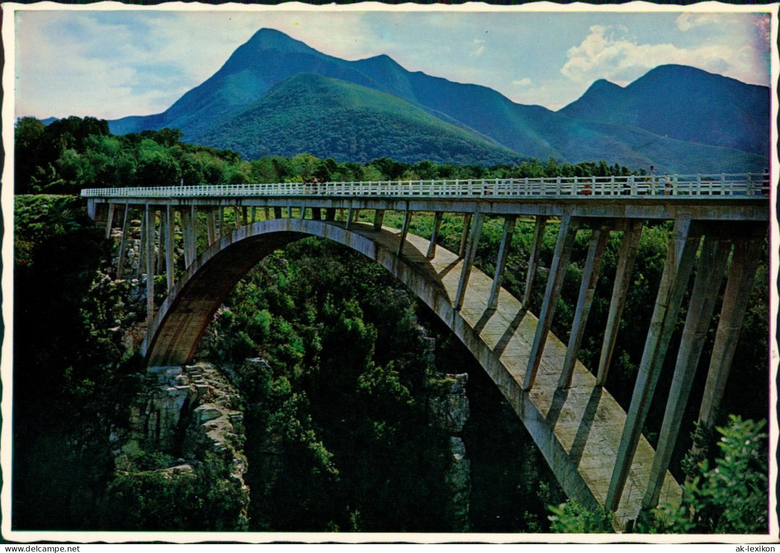 Stormsrivier-Kou-Kamma Paul Sauer Bridge, Storms River Bridge, Garten Route 1980 - Südafrika