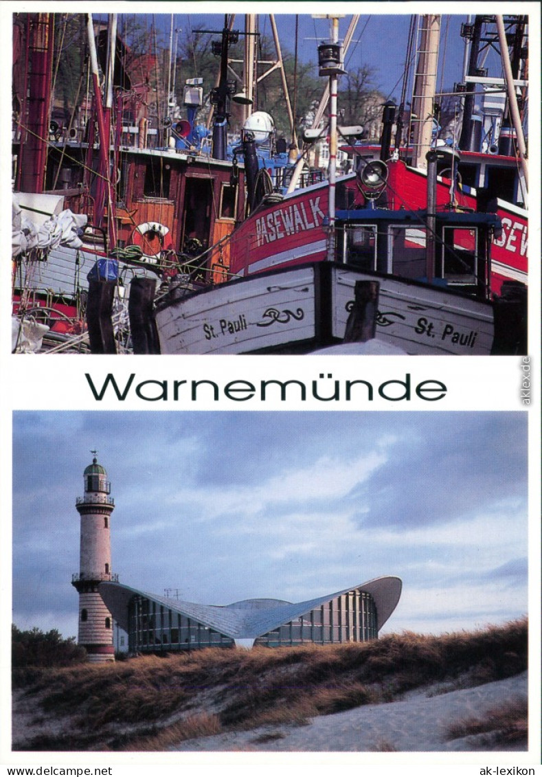 Warnemünde-Rostock Gaststätte Teepott Und Leuchtturm, Kutter Am Alten Strom 2000 - Rostock