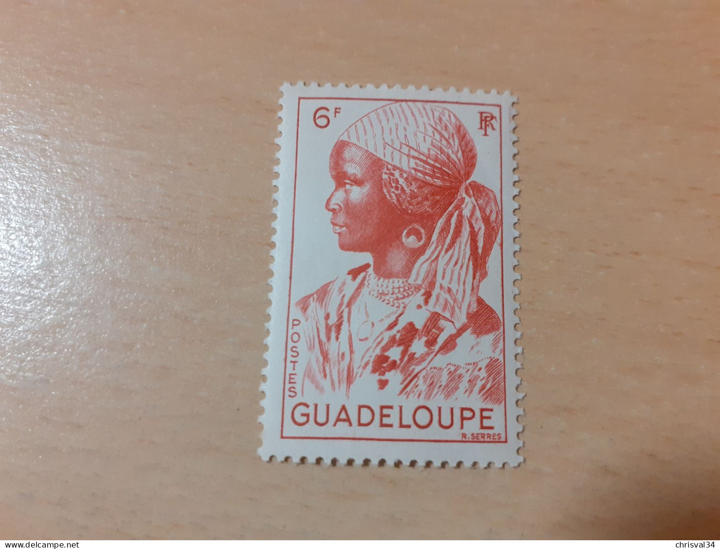 TIMBRE   GUADELOUPE       N  208    COTE  1,25   EUROS  NEUF  TRACE  CHARNIERE - Neufs