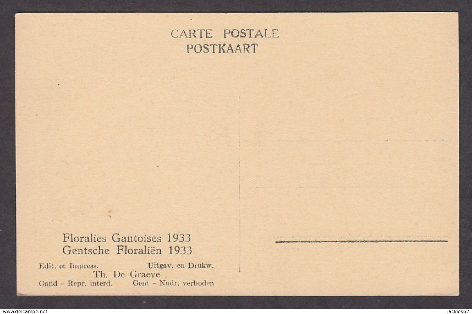 104836/ GENT, Gentse Floraliën 1933 - Gent