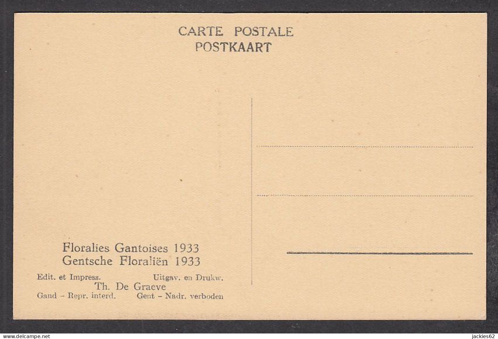 104837/ GENT, Gentse Floraliën 1933 - Gent