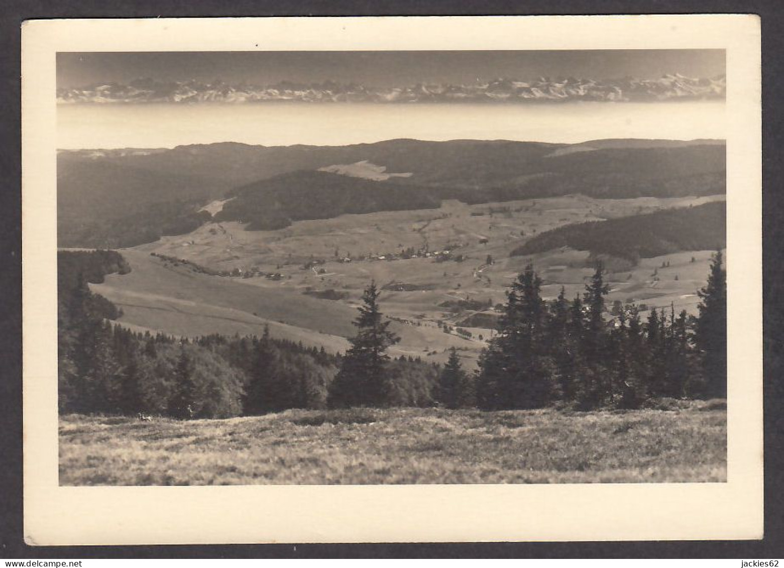 068946/ Der Feldberg, Blick Auf Die Schweizer Alpen, Fotokunst A. Müller, Freiburg I. Schwarzw.  - Feldberg