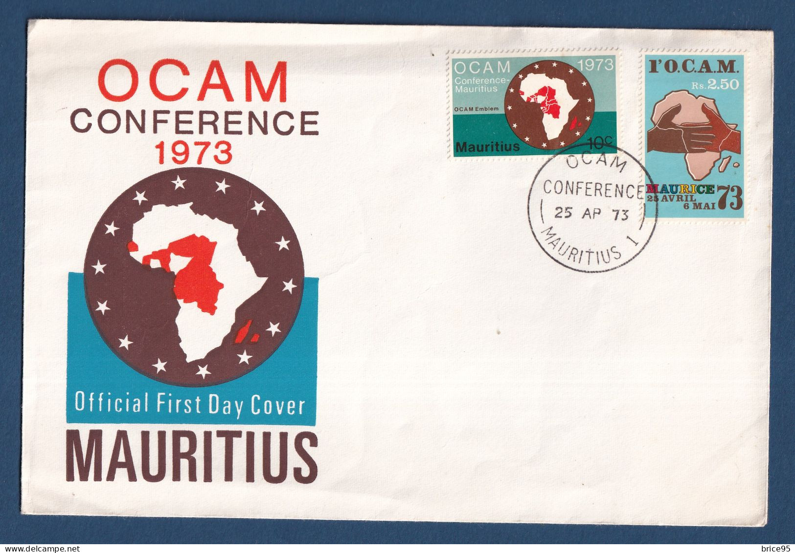 Maurice - OCAM Conference - FDC - Premier Jour - Mauritius - 1973 - Mauritius (1968-...)