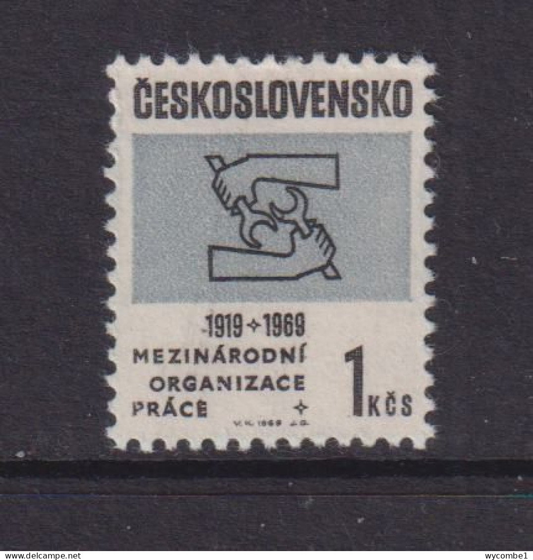 CZECHOSLOVAKIA  - 1969 ILO 1k Never Hinged Mint - Unused Stamps