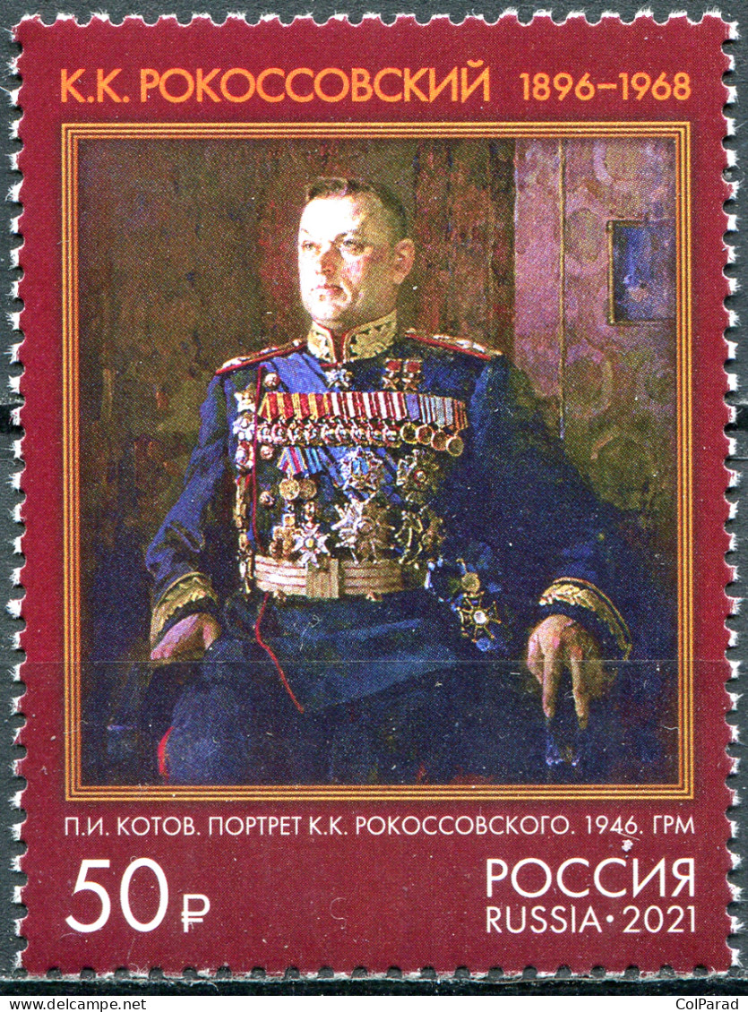 RUSSIA - 2021 -  STAMP MNH ** - K.K. Rokossovsky (1896-1968), Marshal Of The SU - Nuevos