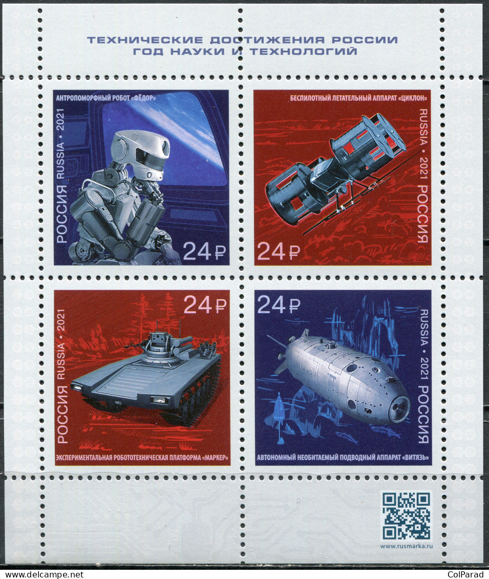 RUSSIA - 2021 - SOUVENIR SHEET MNH ** - Year Of Science And Technology - Ungebraucht