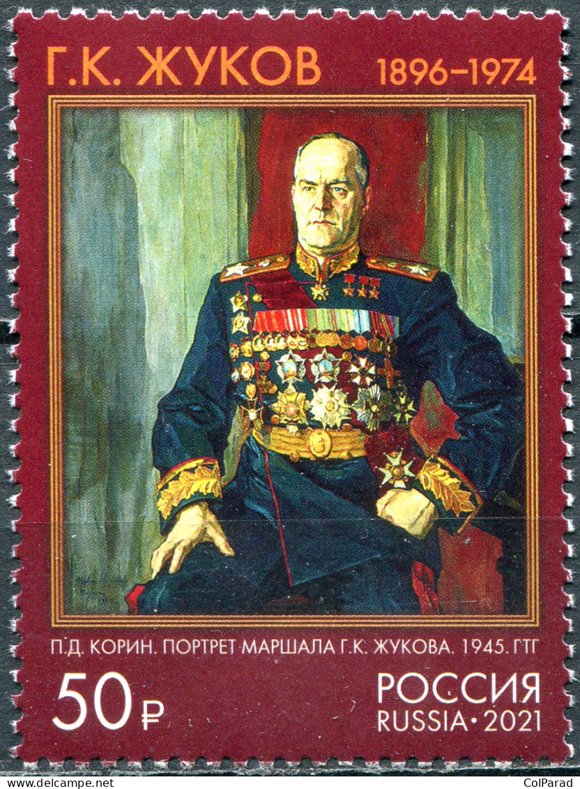 RUSSIA - 2021 -  STAMP MNH ** - G.K. Zhukov (1896-1974), Marshal Of The SU - Ongebruikt