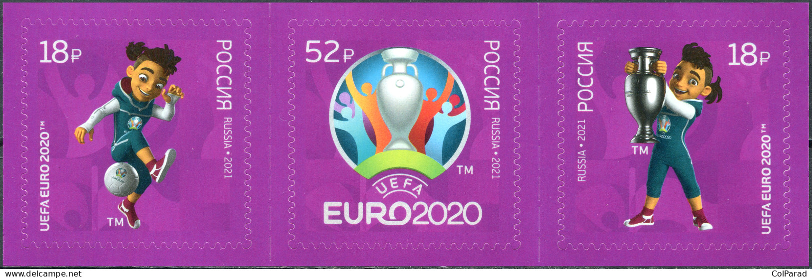 RUSSIA - 2021 - BLOCK MNH ** - EURO 2020 European Football Championship - Nuovi