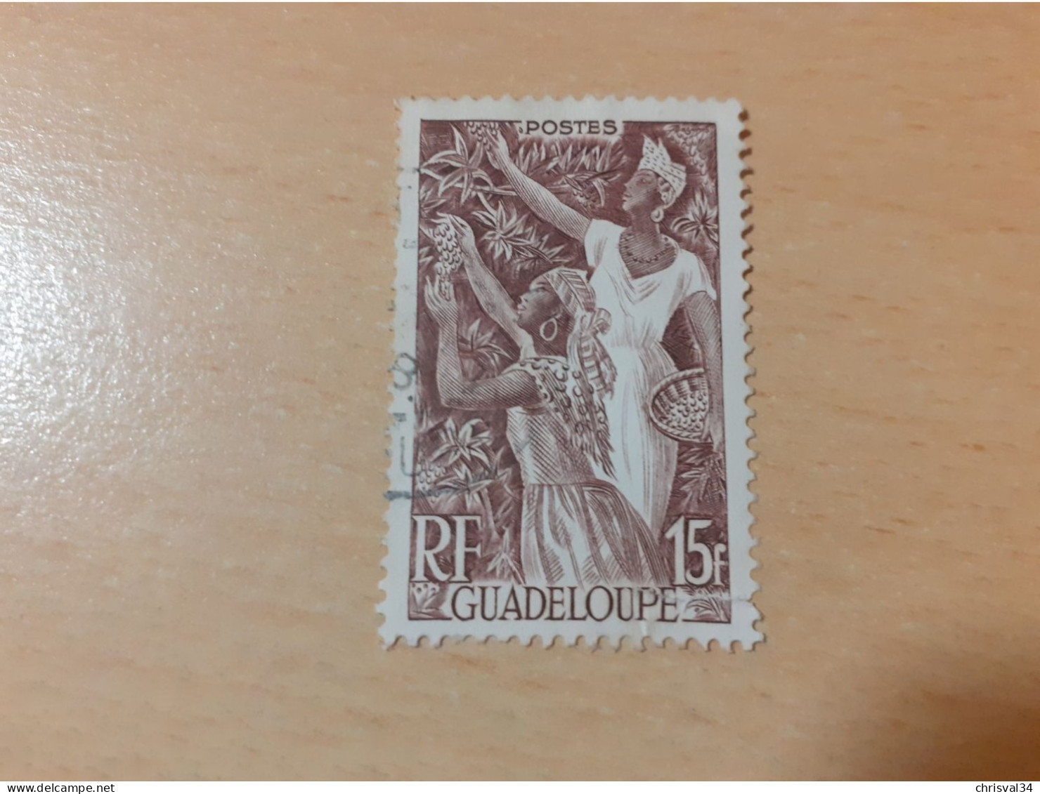 TIMBRE   GUADELOUPE       N  210    COTE  1,50   EUROS  OBLITERE - Gebruikt
