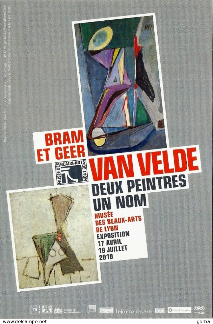 *CPM  - Exposition BRAM ET GEER VAN VELDE à LYON (69) - - Esposizioni