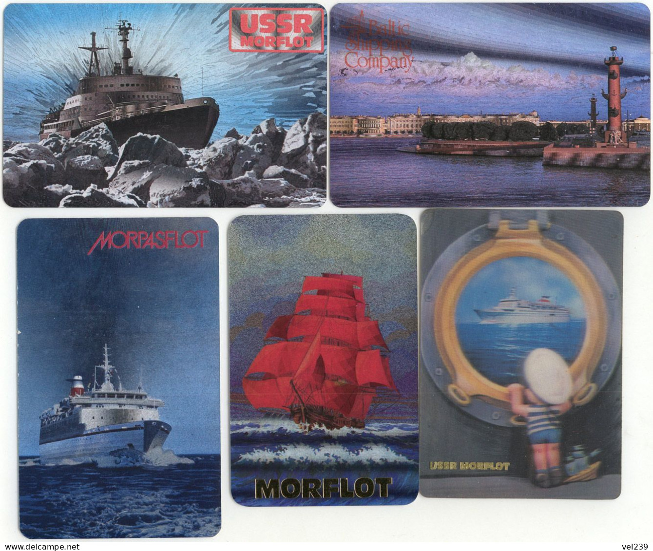 USSR. Morflot. Boat. Ship - Klein Formaat: 1981-90