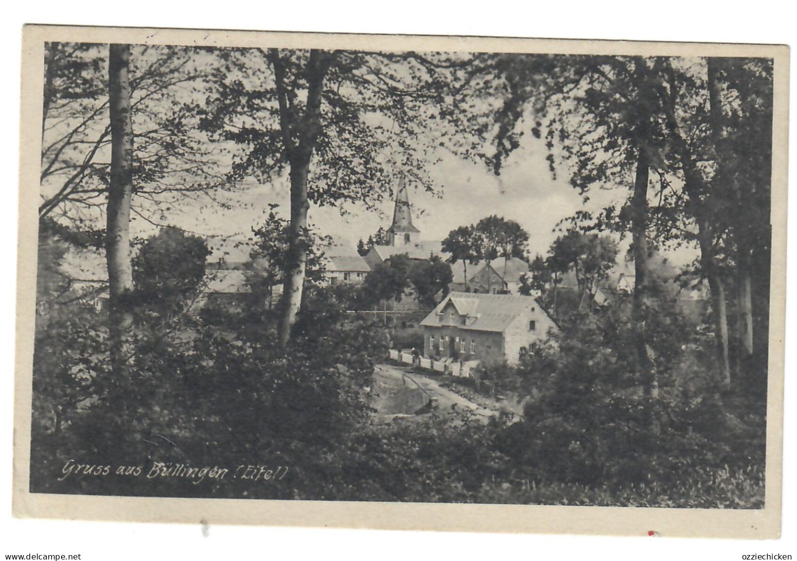 Gruss Aus Büllingen Bullange Eifel 1915 Cachet Elsenborn Briefstempel Regiment 29 Bullingen - Büllingen