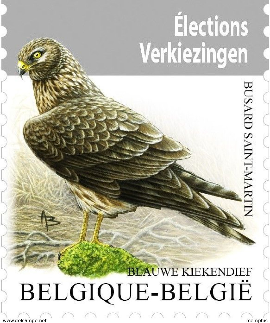 Losse Zegel Blauwe Kiekendief - 1985-.. Pájaros (Buzin)