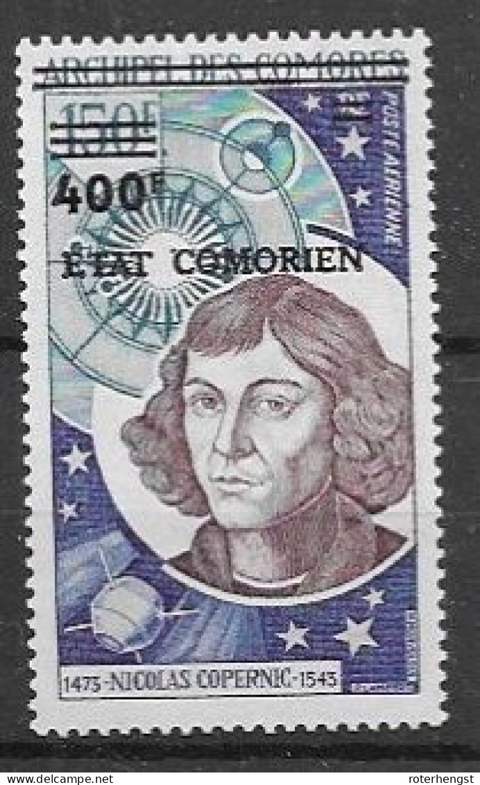 Comoros Copernicus Mnh ** Nsc 1975 Good Airmail 10 Euros - Comoros