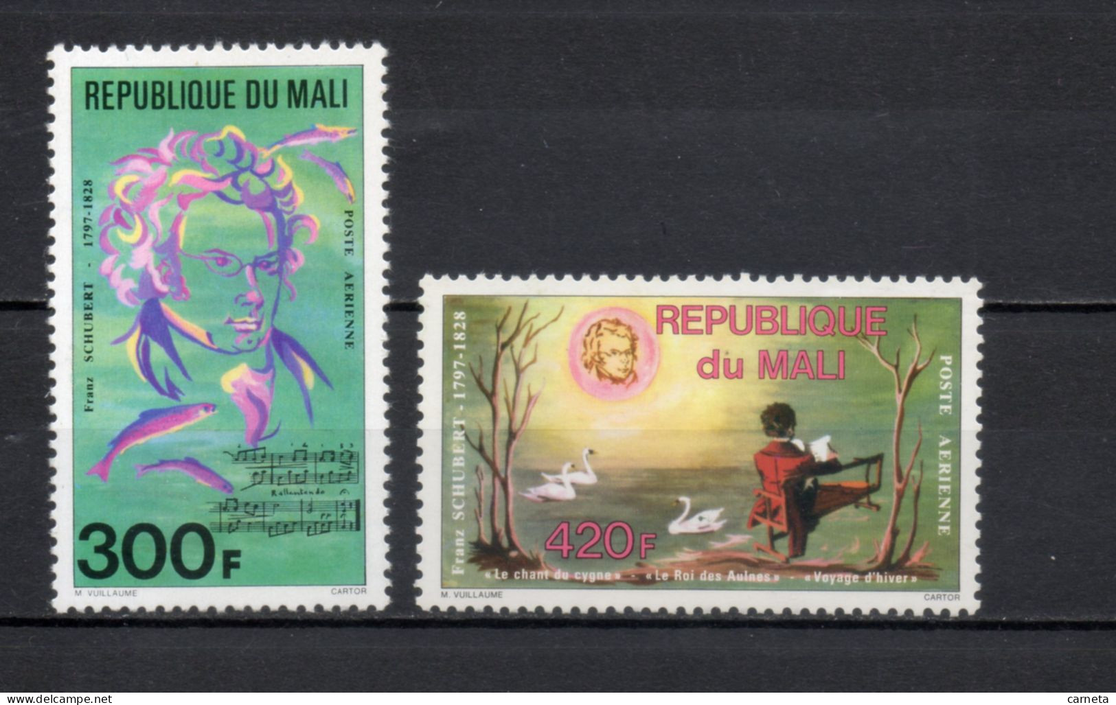 MALI  PA  N° 318 + 319   NEUFS SANS CHARNIERE  COTE 5.00€    COMPOSITEUR SCHUBERT - Mali (1959-...)