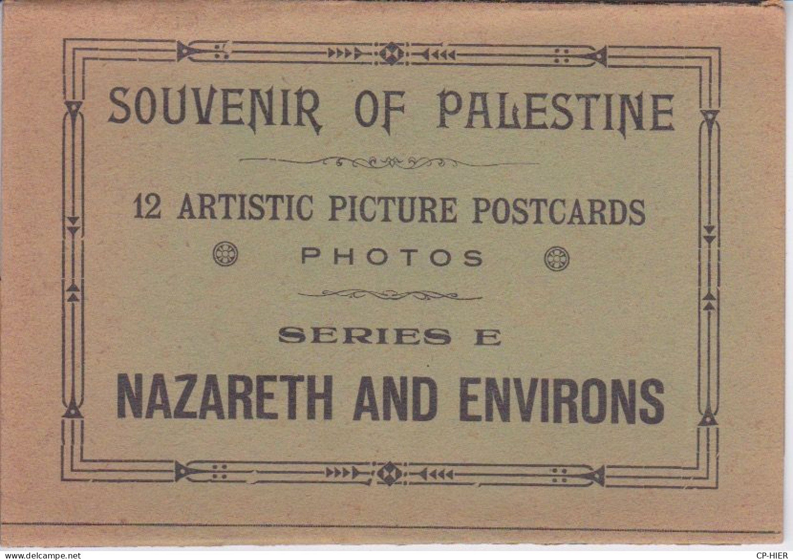 PALESTINE - NAZARET ET ENVRIONS - CANA EN GALILEE  - CARTE ISSUE D'UN CARNET ALBUM SOUVENIR DE LA PALESTINE - Palestina