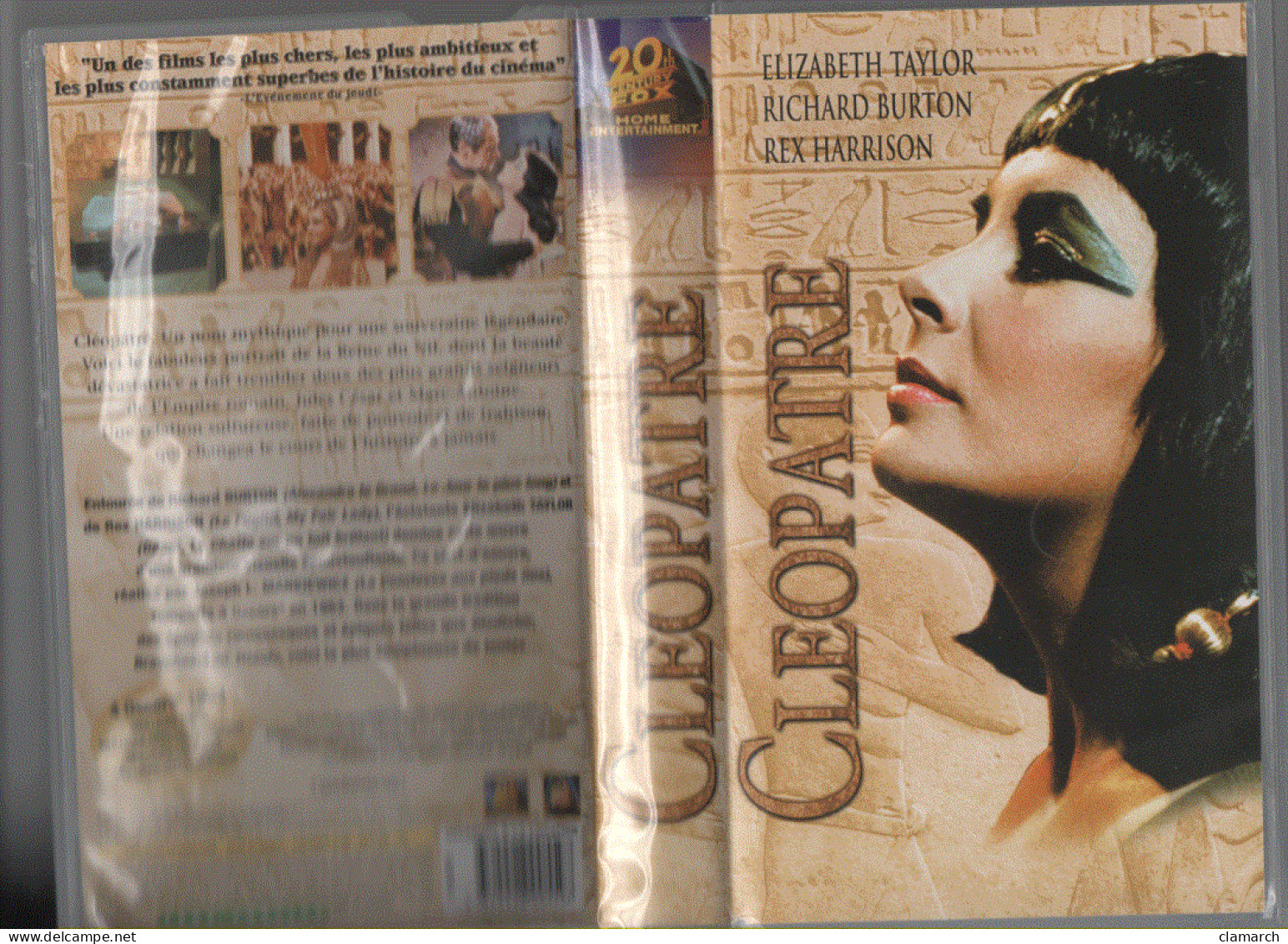 Cassette VHS-CLEOPATRE Film Aux 4 Oscars Avec Elisabeth Taylor & Richard Burton-frais D'envoi Pour La F 7.30 - Storia