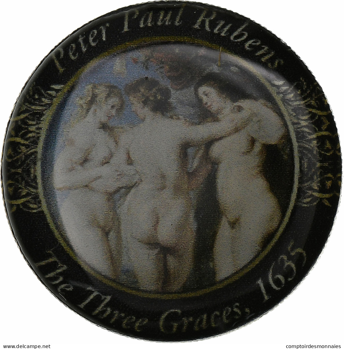 France, Jeton, Rubens, The Three Graces, Nickel, TTB - Other & Unclassified