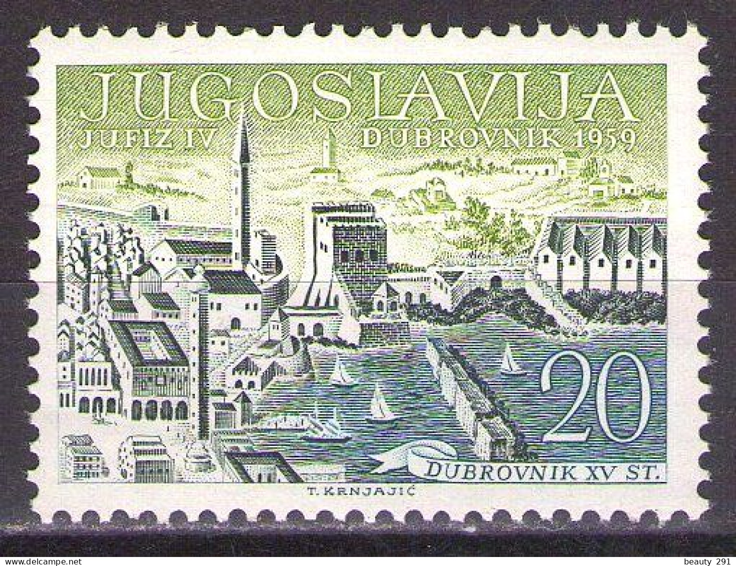 Yugoslavia 1959 - Philatelic Exhibition - JUFIZ IV In Dubrovnik - Mi 881 - MNH**VF - Ongebruikt