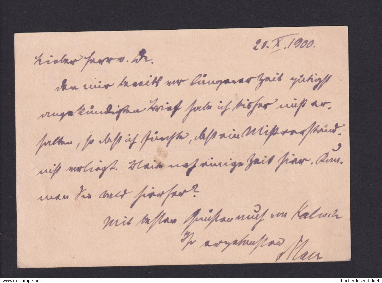 1900 - 10 B. Ganzsache Mit Handschriftlicher Entwertung Via Predeal (Siebenbürgen) Nach Essen - Cartas & Documentos
