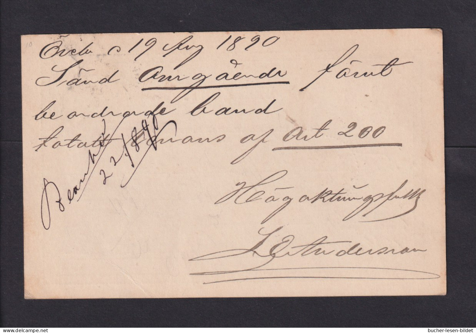 1890 - 5 Ö. Ganzsache Mit Zufrankatur Ab Örrebo Hallsberg Nach Elberfeld - Storia Postale