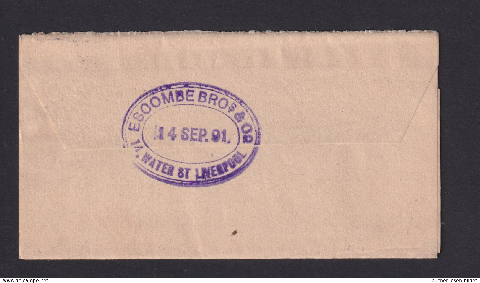 1891 - 1/2 P. Auf 1/2 P. Ganzsache Ab Exchange/Liverpool Nach Zürich - Covers & Documents