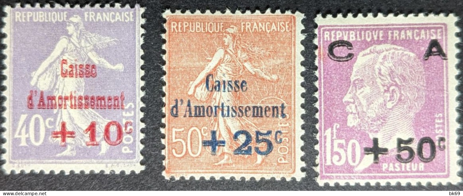 249 à 251* Caisse D'Amortissement 2eme Série - 1927-31 Caisse D'Amortissement