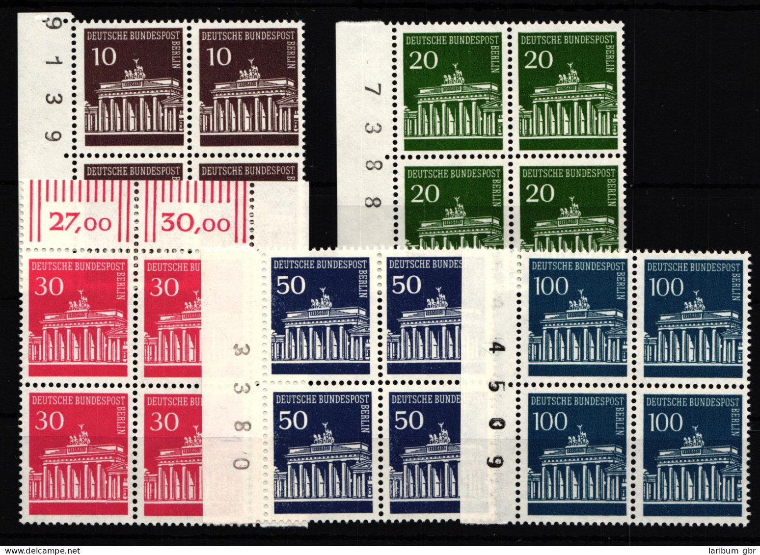 Berlin 286-290 Postfrisch 4er Block #HJ459 - Altri & Non Classificati