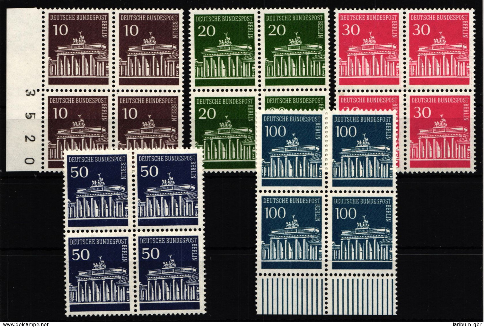 Berlin 286-290 Postfrisch 4er Block #HJ460 - Other & Unclassified