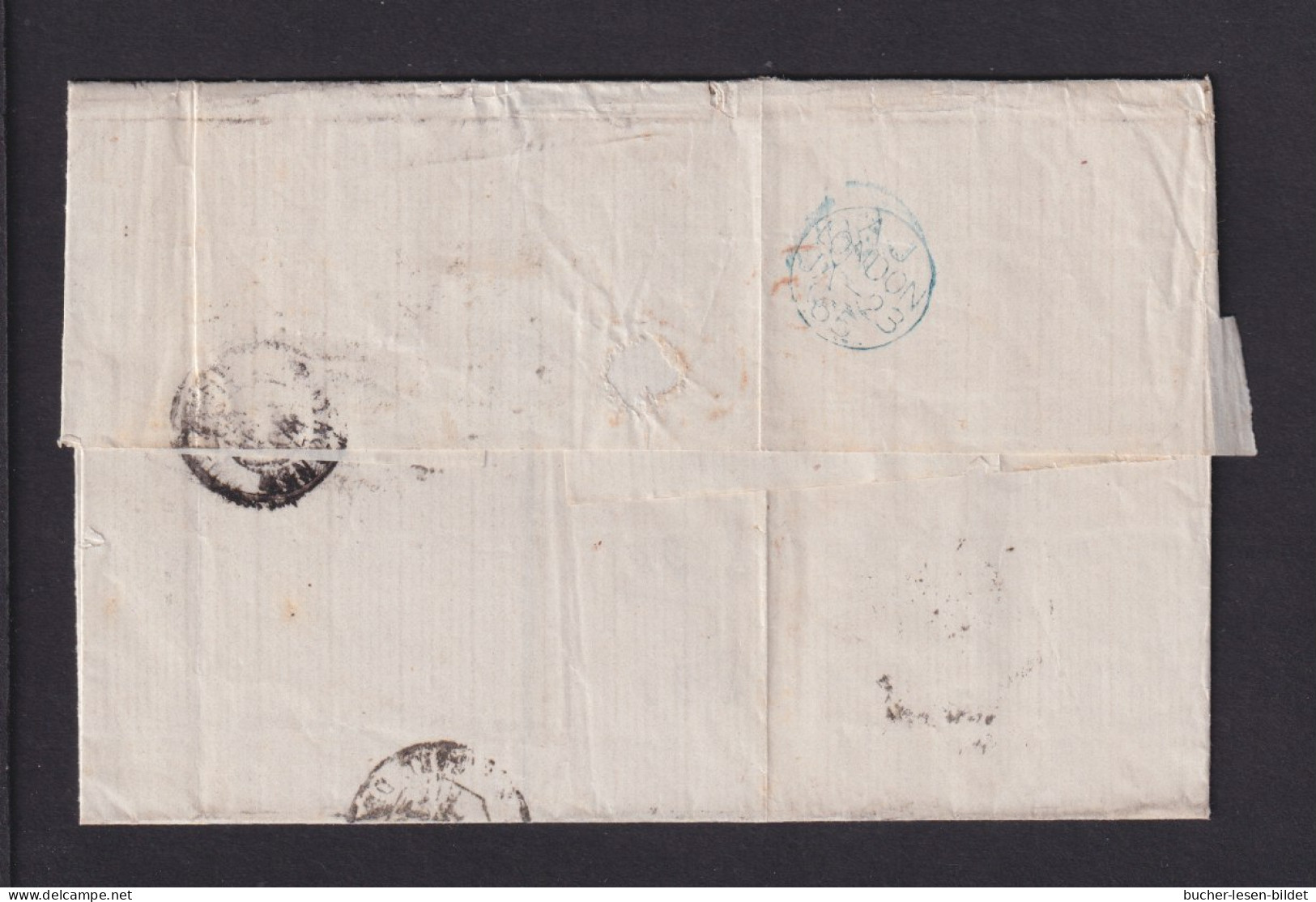 1865 - 2 P. Paar Auf Brief Ab Birmingham Nach Algerien - Covers & Documents