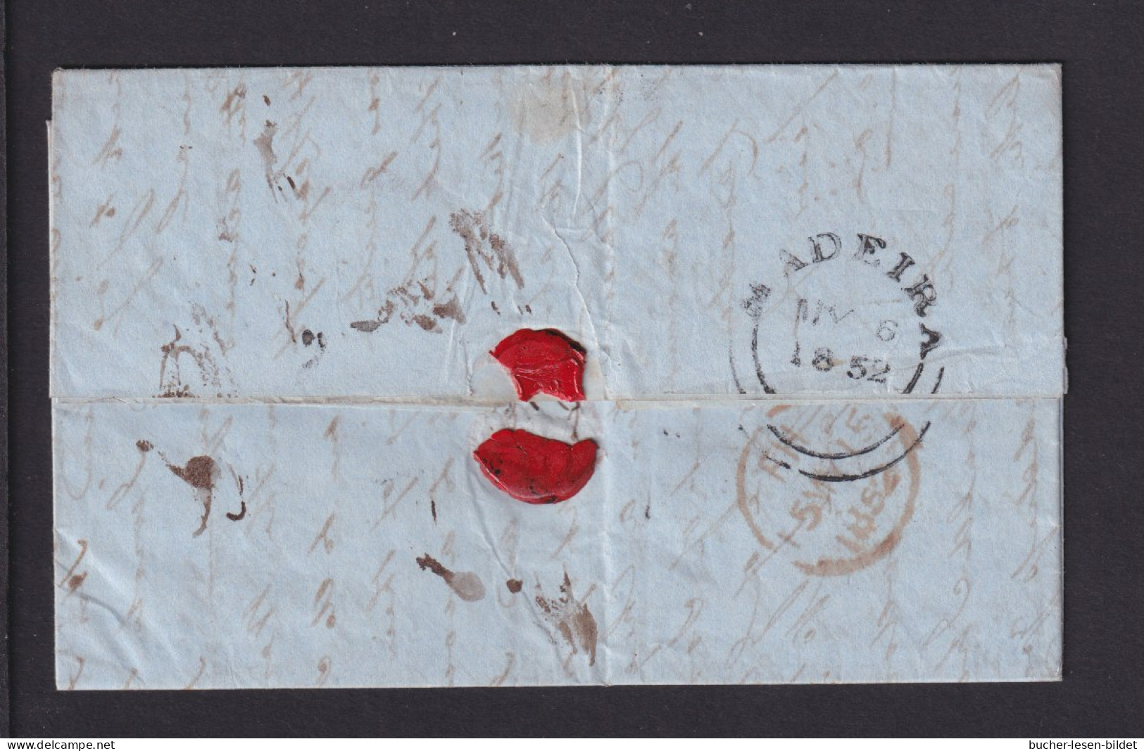 1852 - Brief Ab MADEIRA Nach London - Transitstempel - Madère