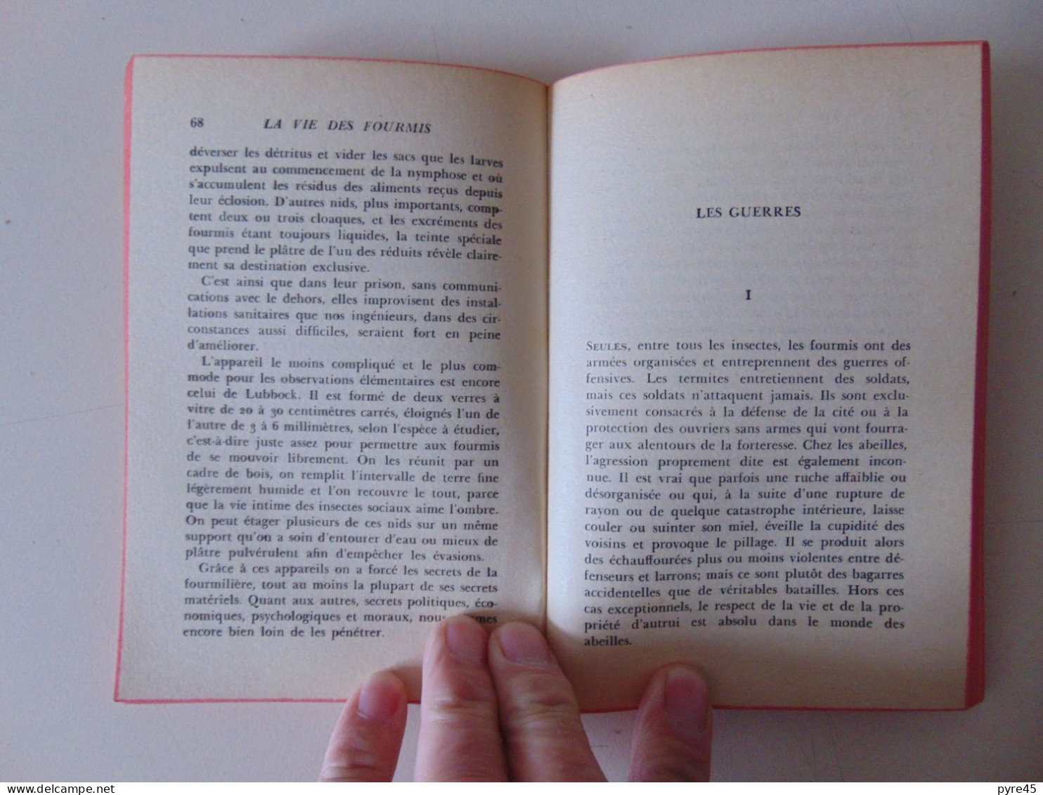LA VIE DES FOURMIS M. MAETERLINCK 1964 189 PAGES - Animaux