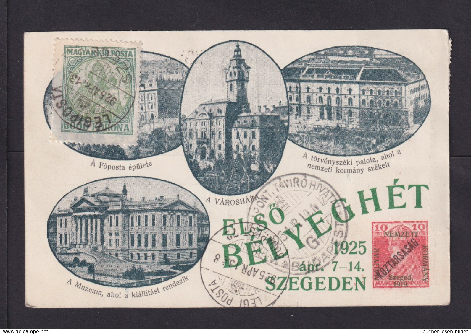 1925 - Sonderflugkarte Ab Szegd Nach Budapest - Lettres & Documents