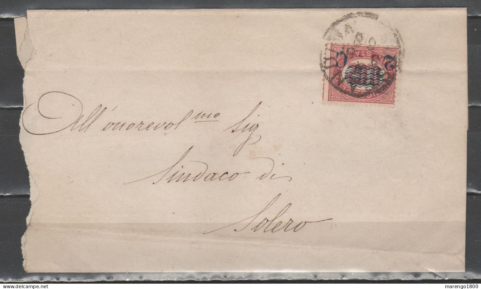 ITALIA 1881 - Servizio Soprastampati 2 Su 2 C. (1878) Su Lettera Annullo Alessandria - Timbro Municipio        (g9664) - Poststempel