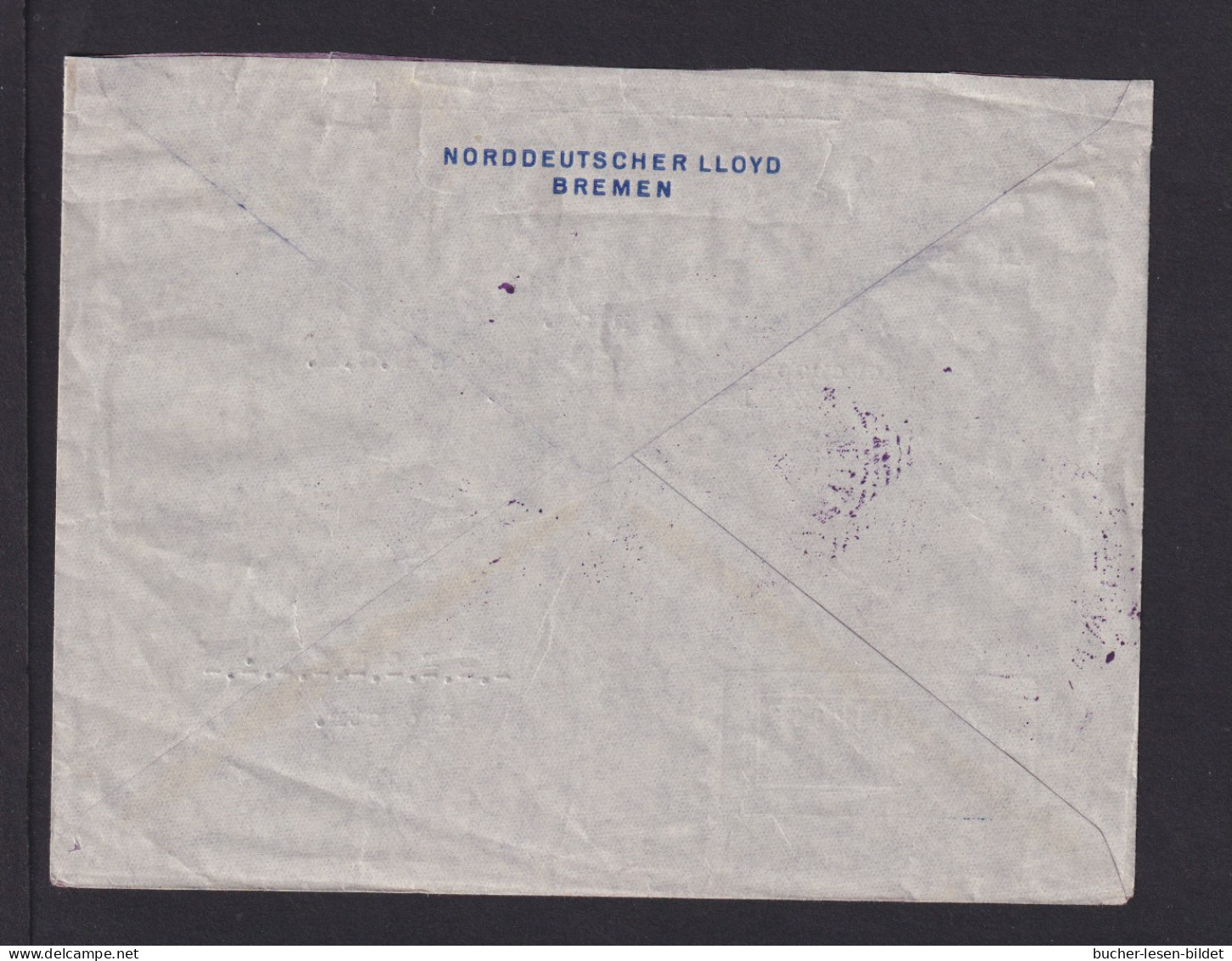 1937 - Flugpostbrief Mit Violettem Aufgabestempel BELEM-PARA Nach Bremen - Covers & Documents
