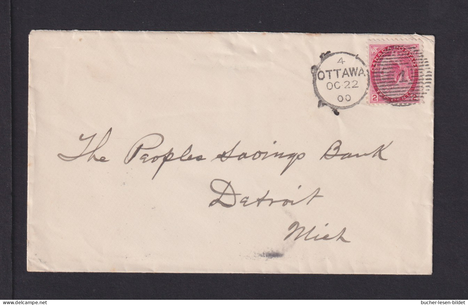 1900 - 2 C. Auf Brief Ab Ottawa Nach Detroit - Storia Postale