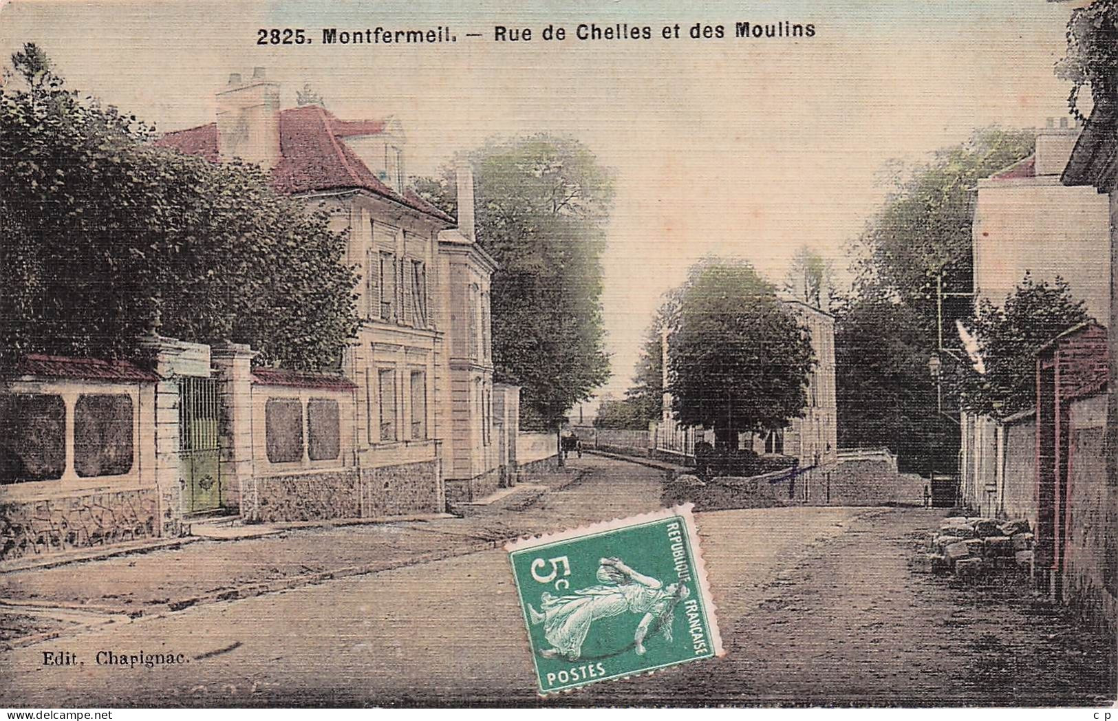 Montfermeil -  Rue De Chelles Et Des Moulins -   CPA °J - Montfermeil