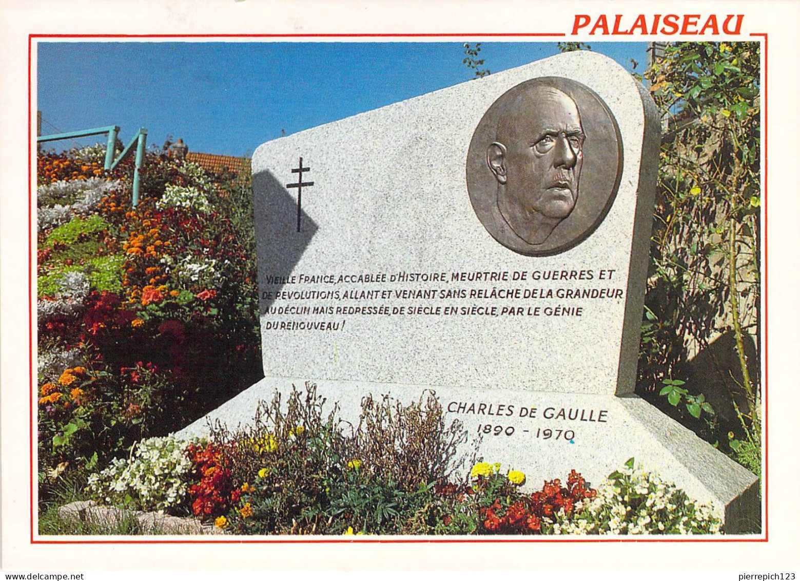 91 - Palaiseau - Stèle Du Générale De Gaulle - Palaiseau