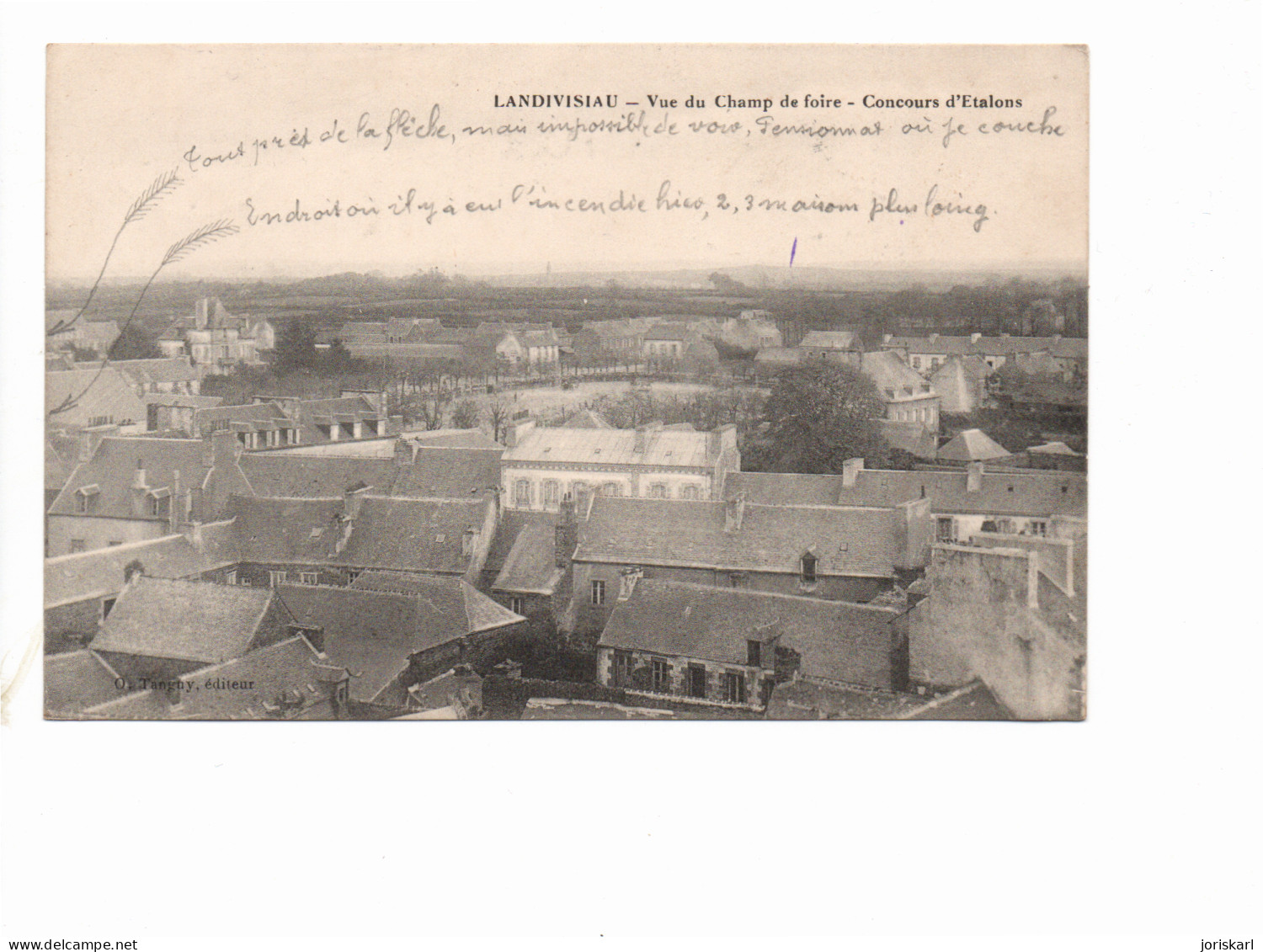 LANDIVISIAU Vue Du Champ De Foire. Concours D'étalons - Landivisiau