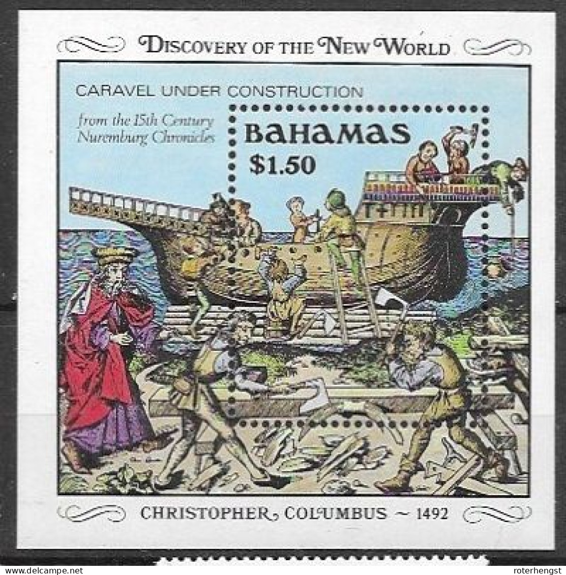 Bahamas Columbus Sheet  Mnh ** Nsc 1989 - Bahamas (1973-...)