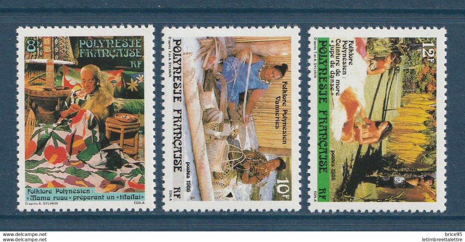 Polynésie - YT N° 263 à 265 ** - Neuf Sans Charnière - 1986 - Unused Stamps