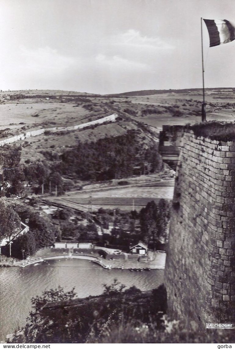 *CPSM - 08 - GIVET - La Piscine, Le Camping - Vue Prise Du Fort De Charlemont - Givet