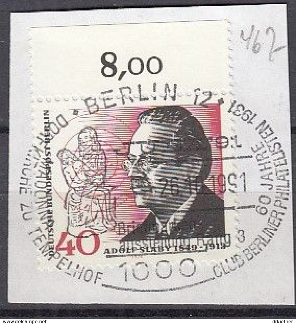 BERLIN  467, Gestempelt Auf Briefstück, SoSt., Adolf Slaby, 1974 - Used Stamps