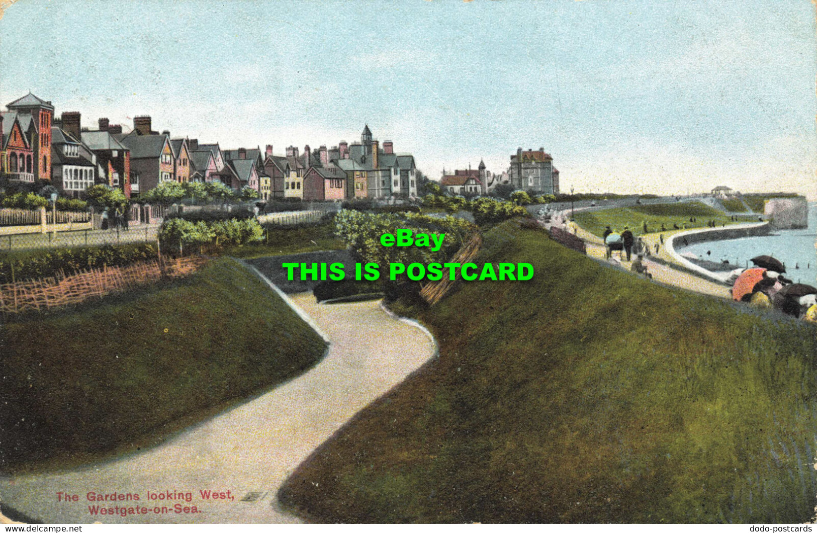 R607469 Gardens Looking West. Westgate On Sea. A 07034. Favourite Series. 1911 - Mondo