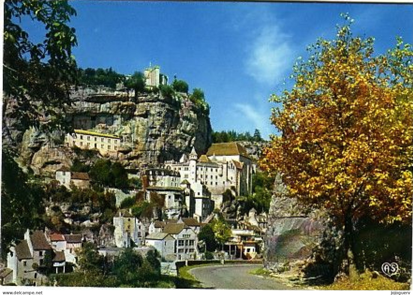 Rocamadour Ou Roc Amadour Vue Générale Prise De La Route De Cahors , Timbrée En 1974 (détails Très Intéressants Au Dos - Cazals