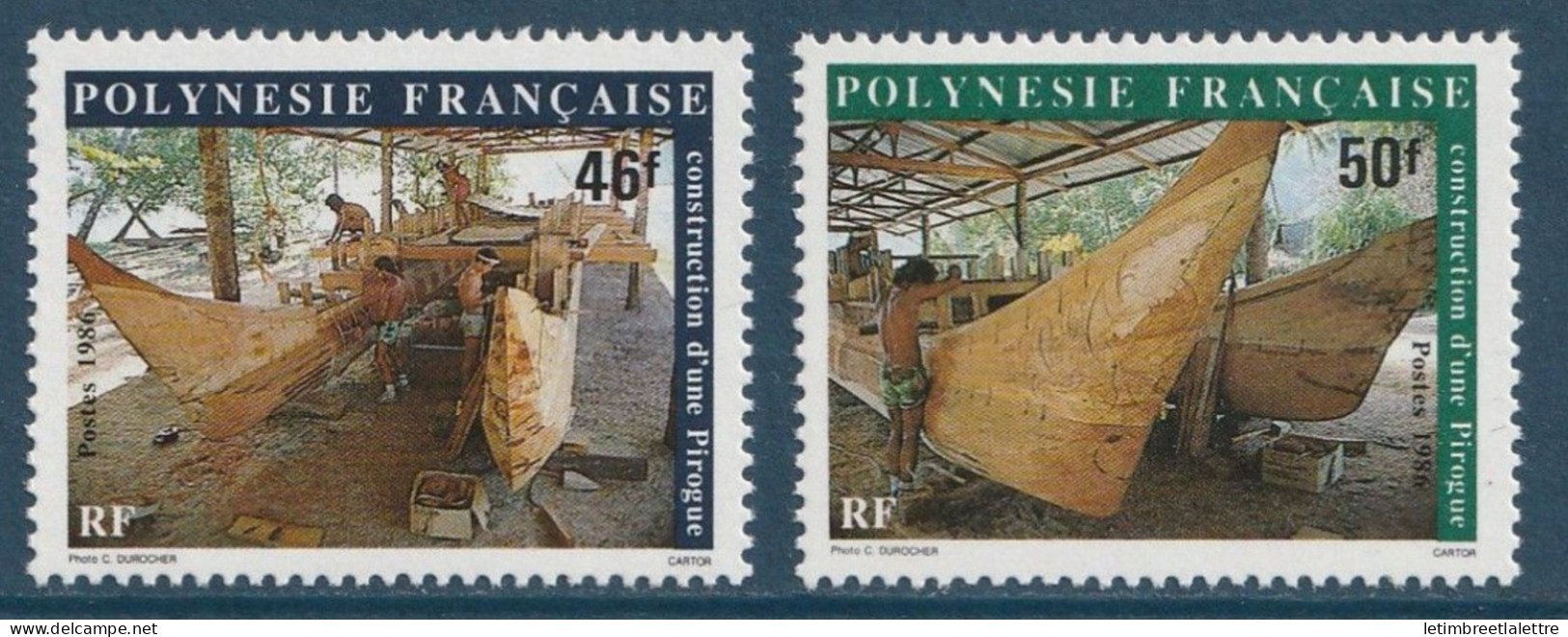 Polynésie - YT N° 266 Et 267 ** - Neuf Sans Charnière - 1986 - Unused Stamps