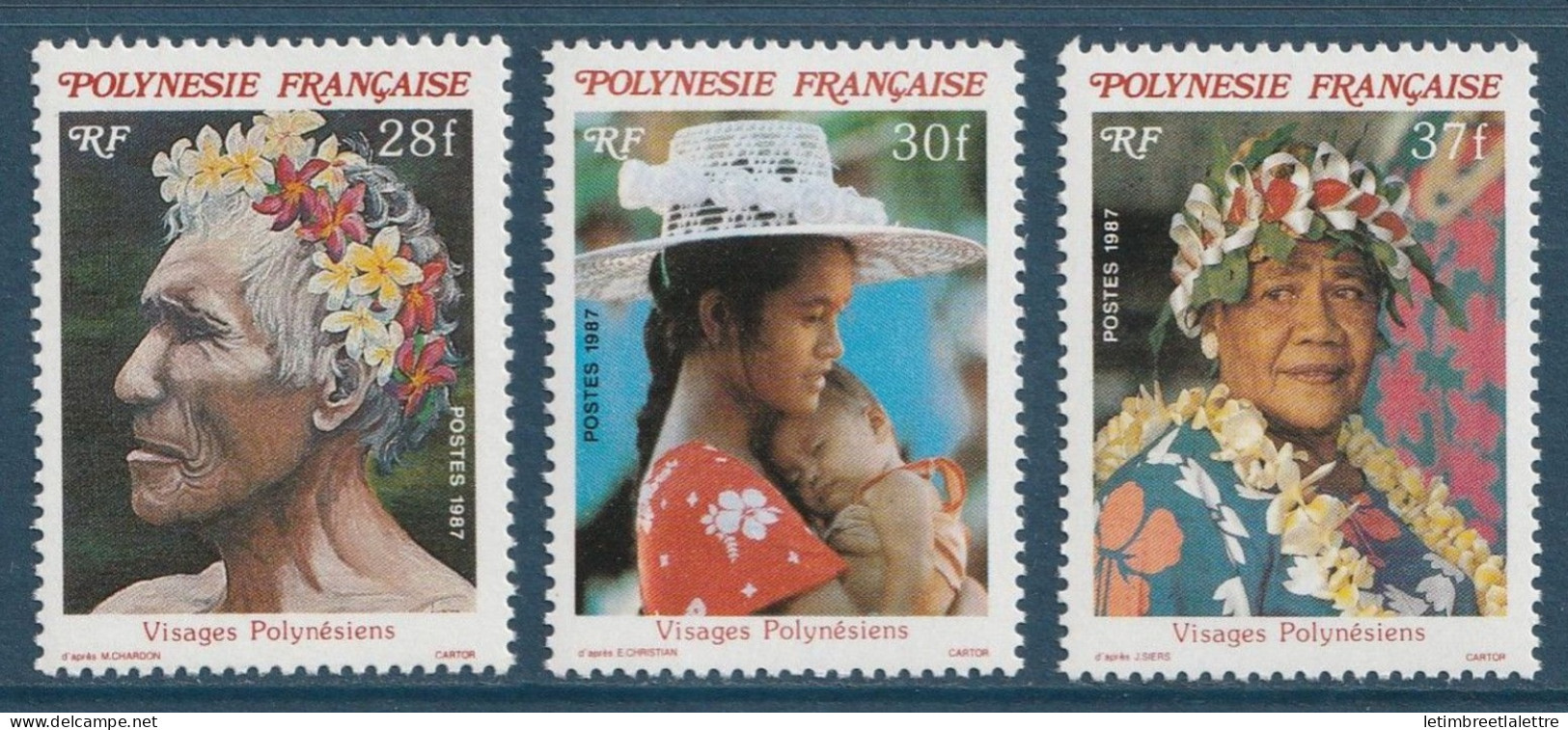 Polynésie - YT N° 272 à 274 ** - Neuf Sans Charnière - 1987 - Unused Stamps