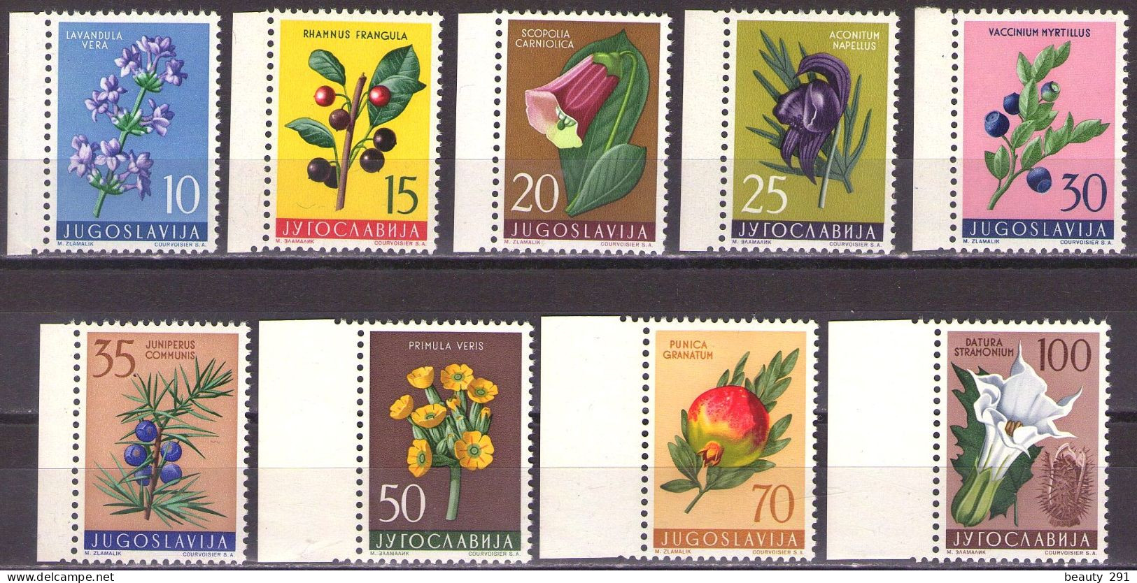 Yugoslavia 1959 - Flowers - Flora - Medical Plants - Mi 882-890 - MNH**VF - Ungebraucht